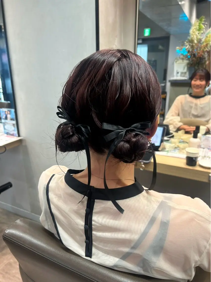 ヘアアレンジ ヘアセット sato akiraのヘアスタイル