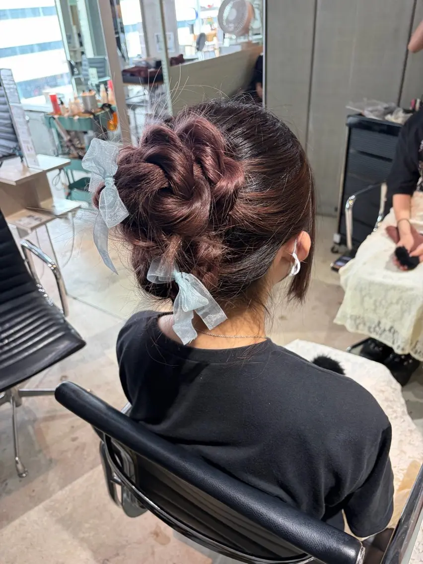 ロング カラー 中下 優光のヘアスタイル