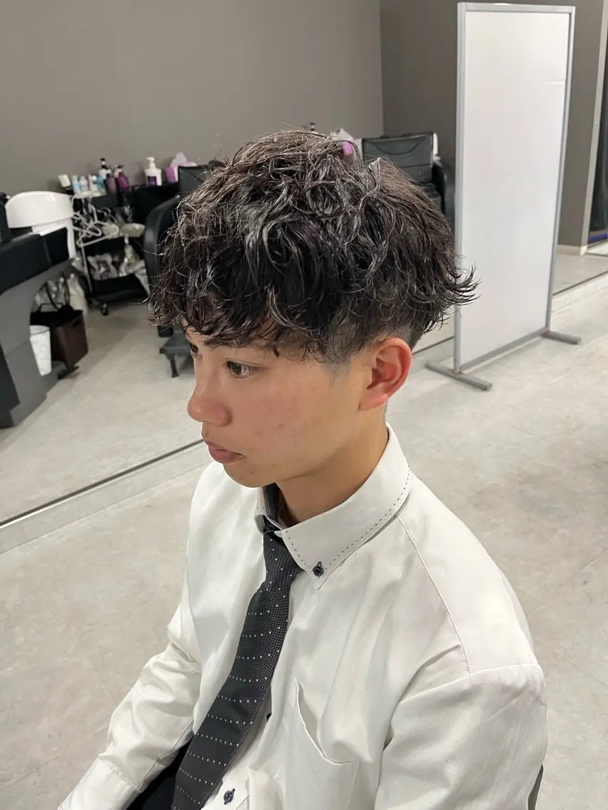 ショート カラー パーマ メンズ メンズ特化/パーマ /フェード/洋輔のヘアスタイル