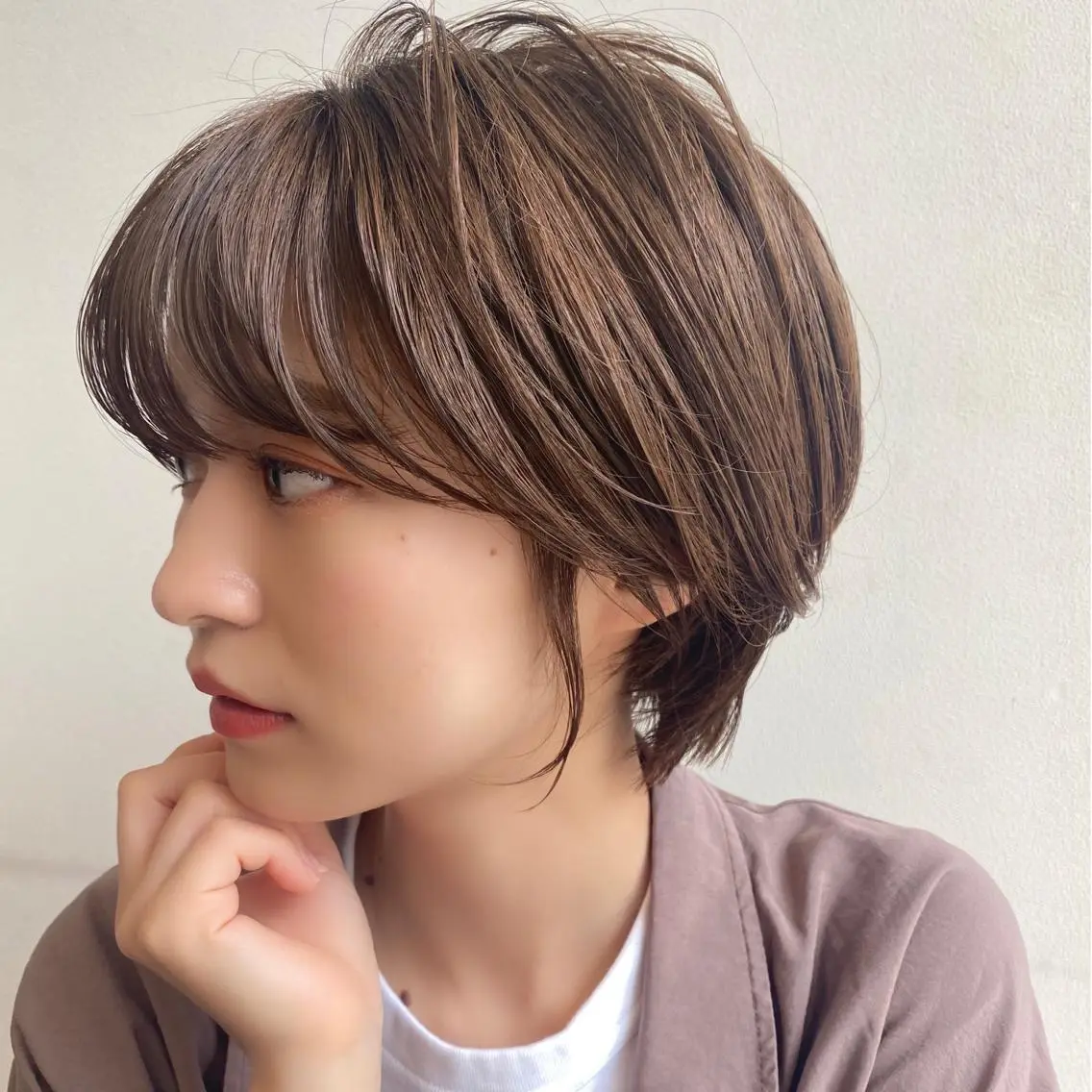ショート カラー ✨艶髪✨ 奈須晴香のヘアスタイル