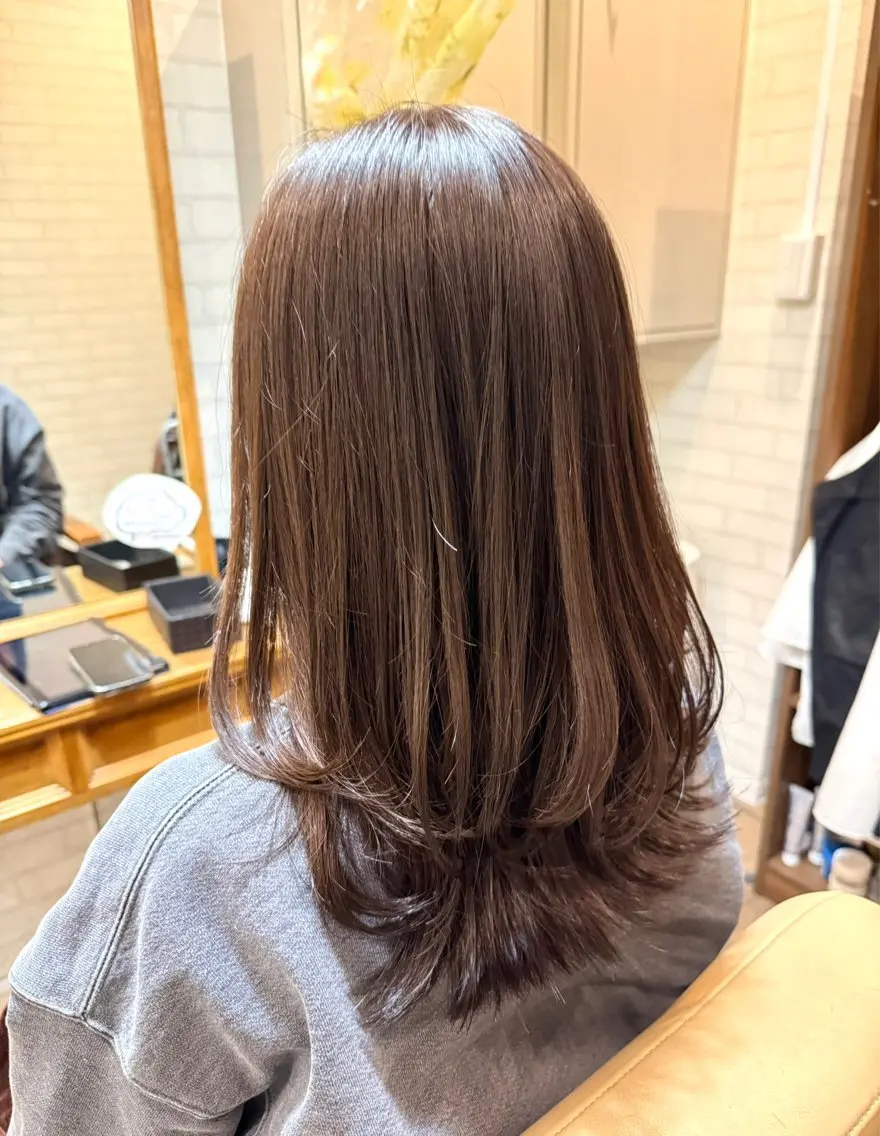 ロング カラー カット ヘアカラー トリートメント ヘッドスパ Aujuaソムリエ 🎨‎♡HARUのヘアスタイル