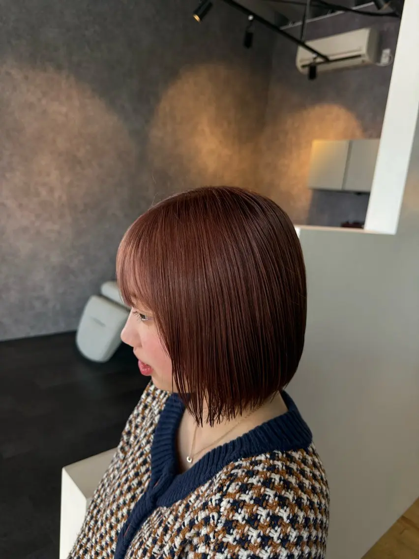 ショート カラー カット ヘアカラー トリートメント 似合わせカット/ボブ ナチュラルメンズヘアのヘアスタイル