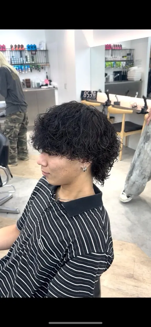 パーマ メンズ カット パーマ カット🔥パーマ特化 fifthりょう🔥のヘアスタイル