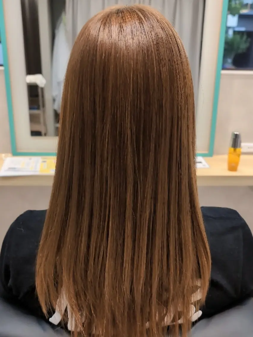 ロング カット 縮毛矯正 田端みおと🐱 SoZoBridgeのヘアスタイル