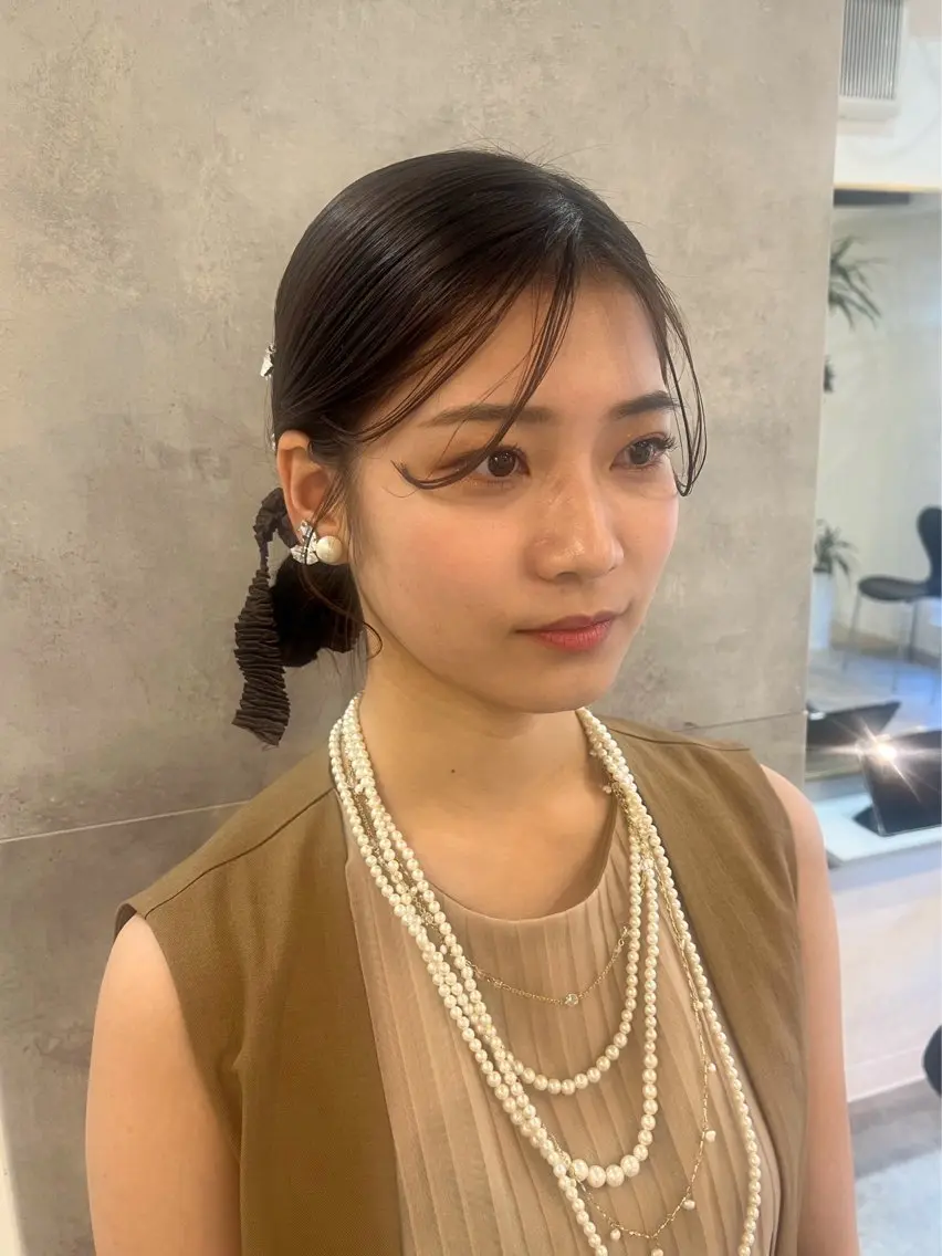ヘアアレンジ ヘアセット ヘアメイクネイリスト hidemi中目黒のヘアスタイル