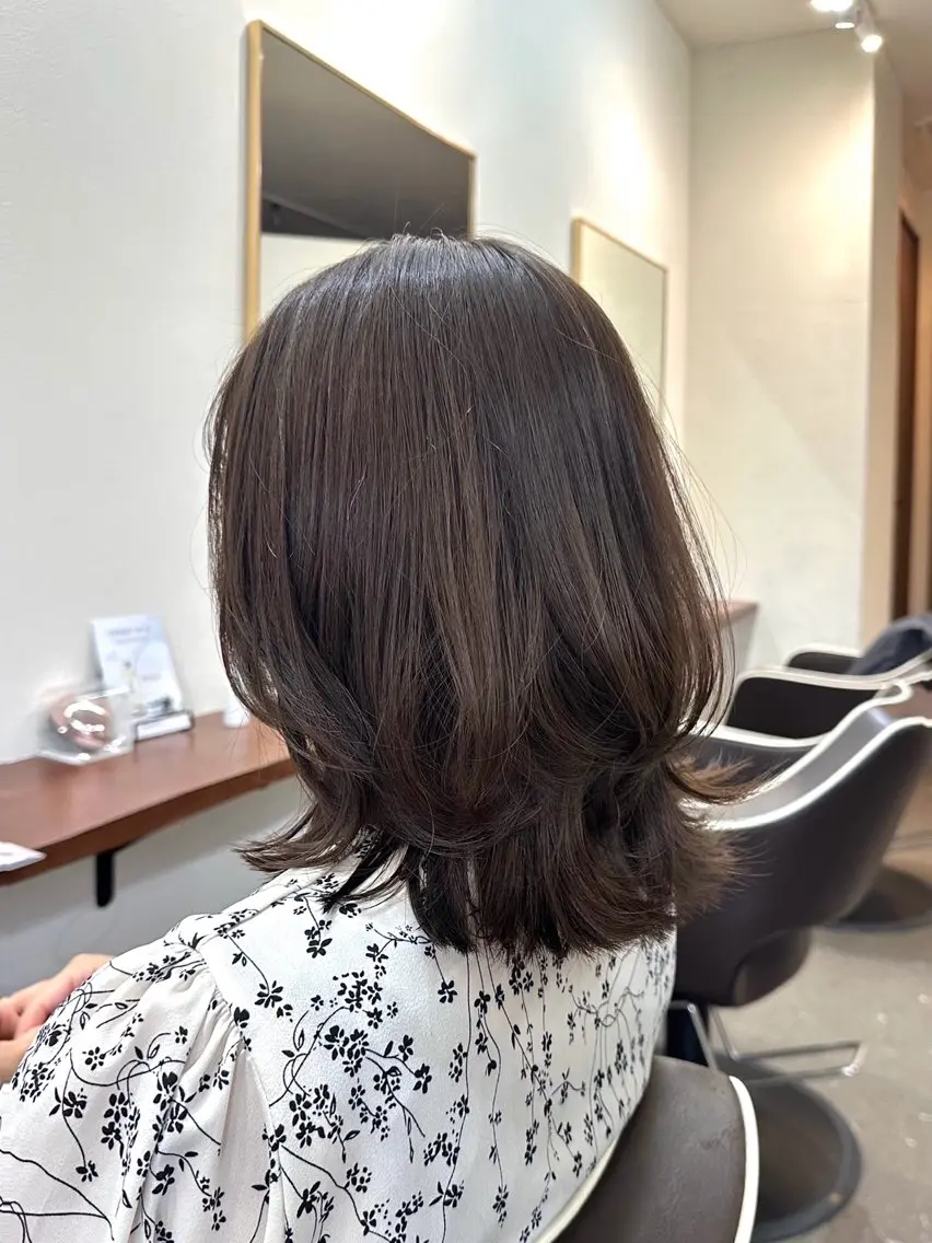 ミディアム ミディアムレイヤー レイヤーカット 鈴木 雅人のヘアスタイル