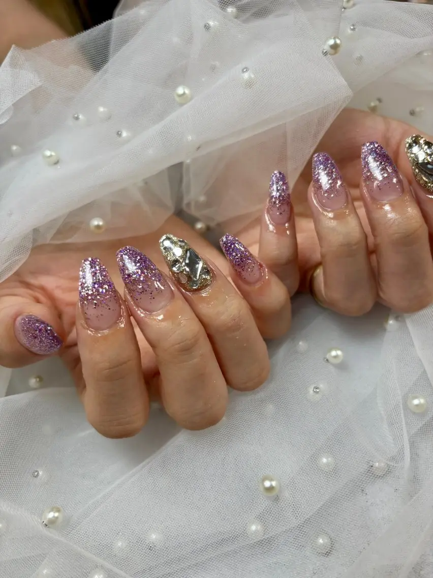 ネイル スカルプネイル 花塚 彩乃のネイルデザイン