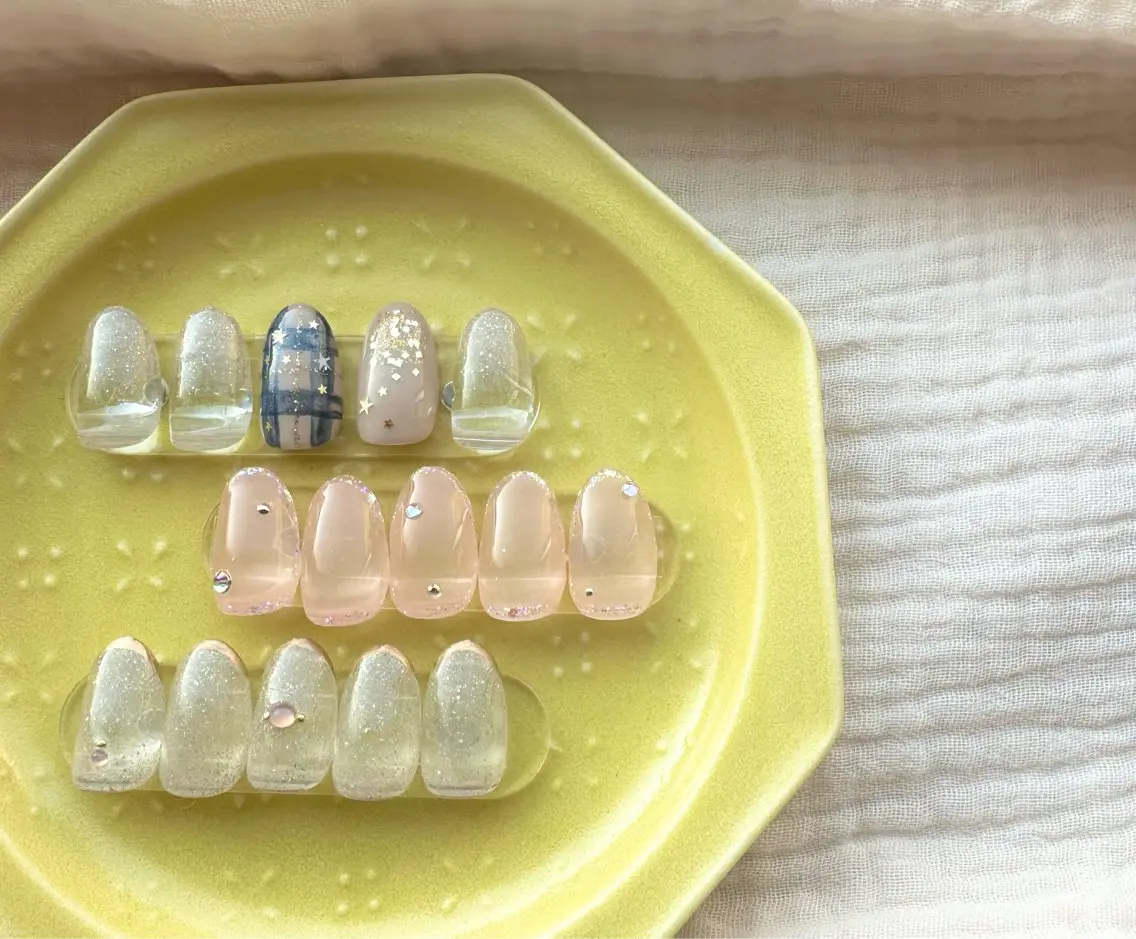 ネイル アートネイル キラキラネイル saison nailのネイルデザイン