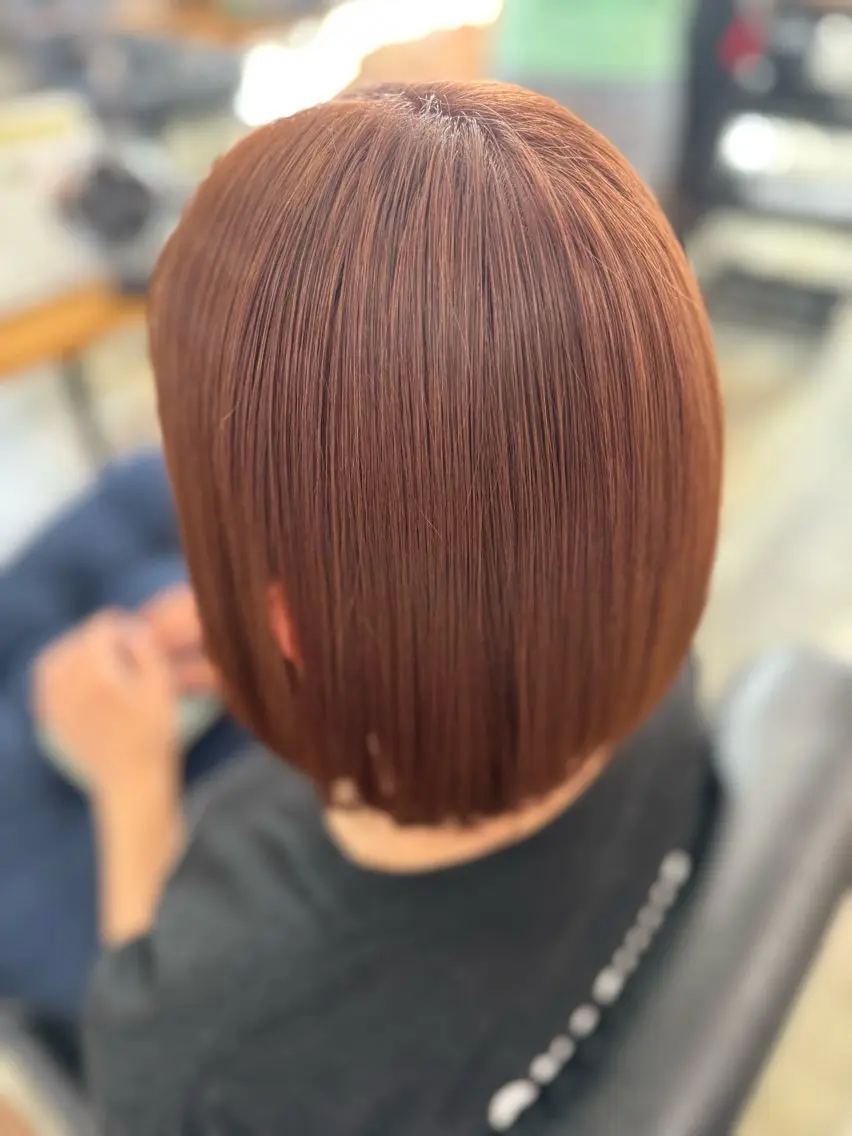 ミディアム カット ヘアカラー トリートメント 中西 広人のヘアスタイル