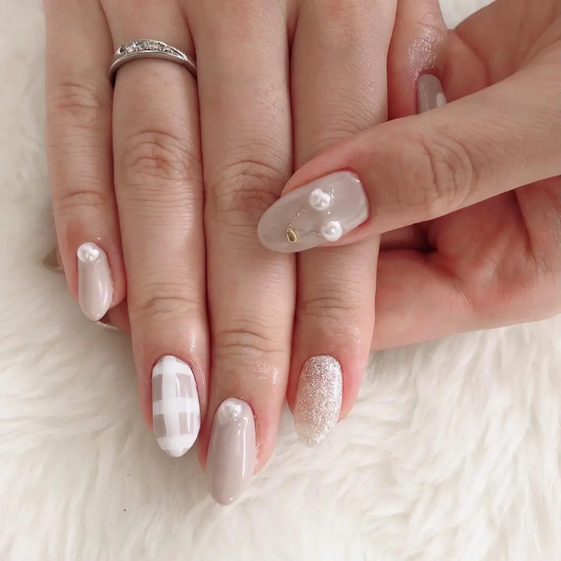 ネイル ジェルネイル 持ち込み ハンドネイル Nail lieNのネイルデザイン