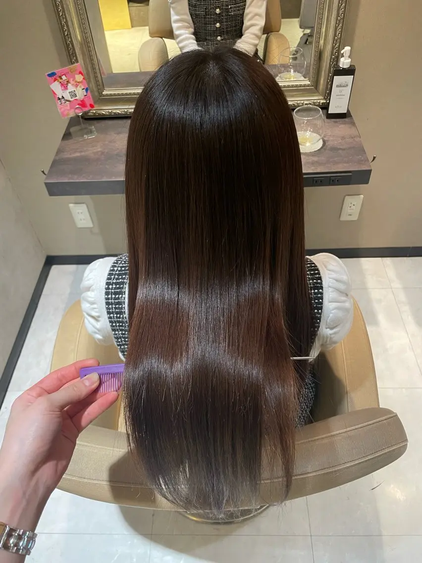 ロング トリートメント トリートメント 大藤 彩のヘアスタイル