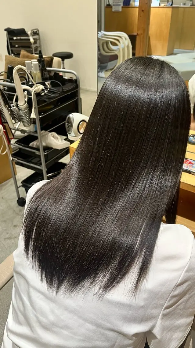 ロング トリートメント カット トリートメント 森山 遥葵のヘアスタイル