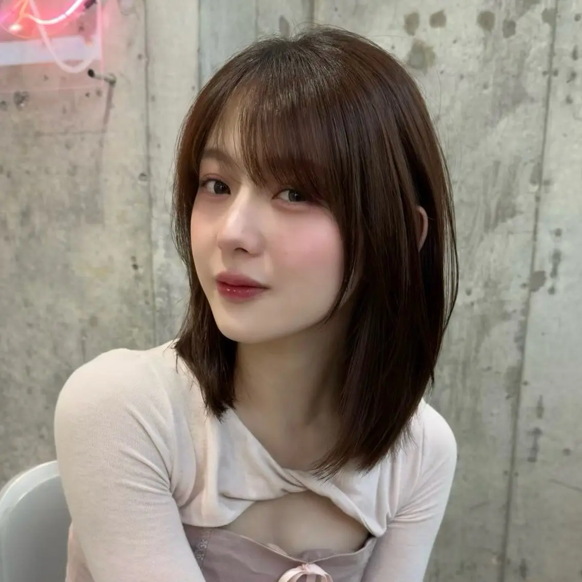 ミディアム レイヤーカット 新宿/ローレイヤー/ kurea🎀のヘアスタイル