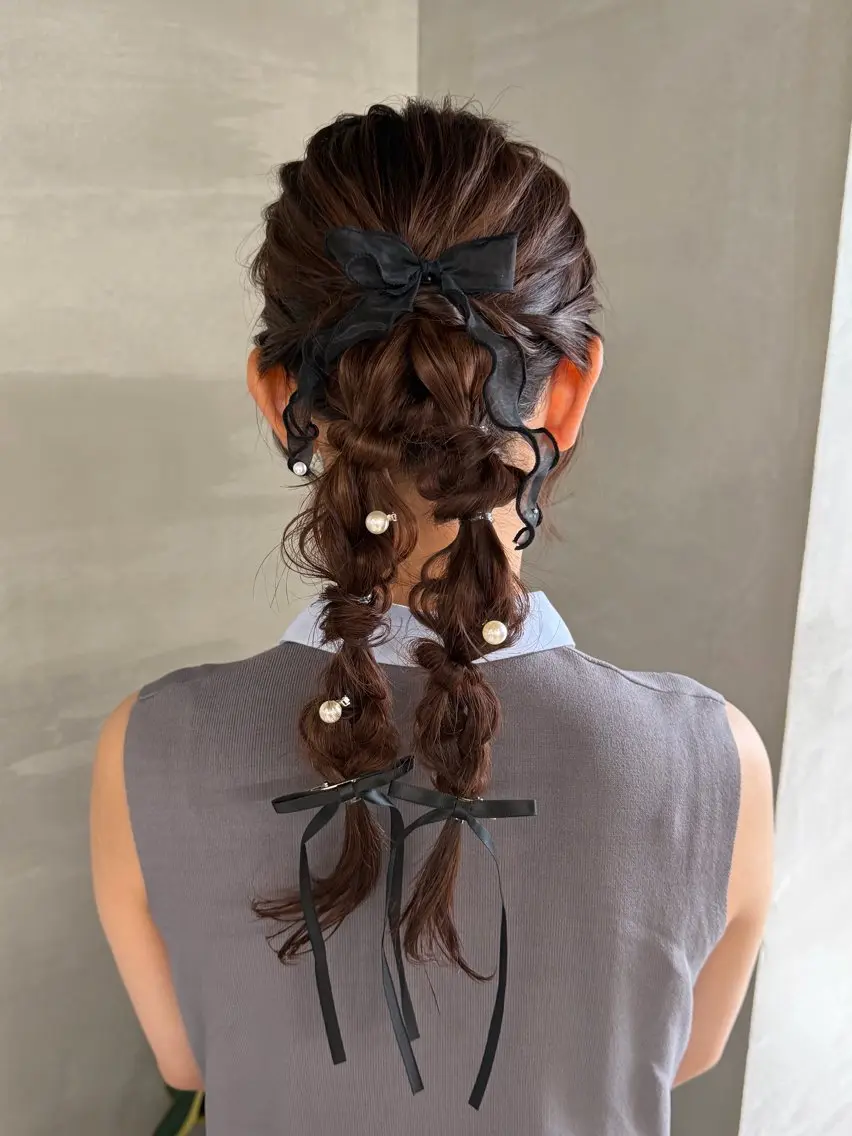 ロング ヘアアレンジ 結婚式・ブライダル ヘアセット いとう まいこのヘアスタイル