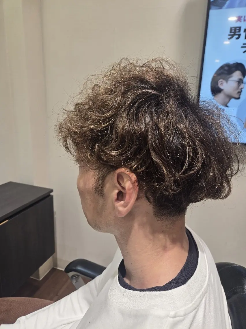 パーマ メンズ メンズパーマ 🌟Cube 東山 侑以🎮𓈒⋆͛のヘアスタイル