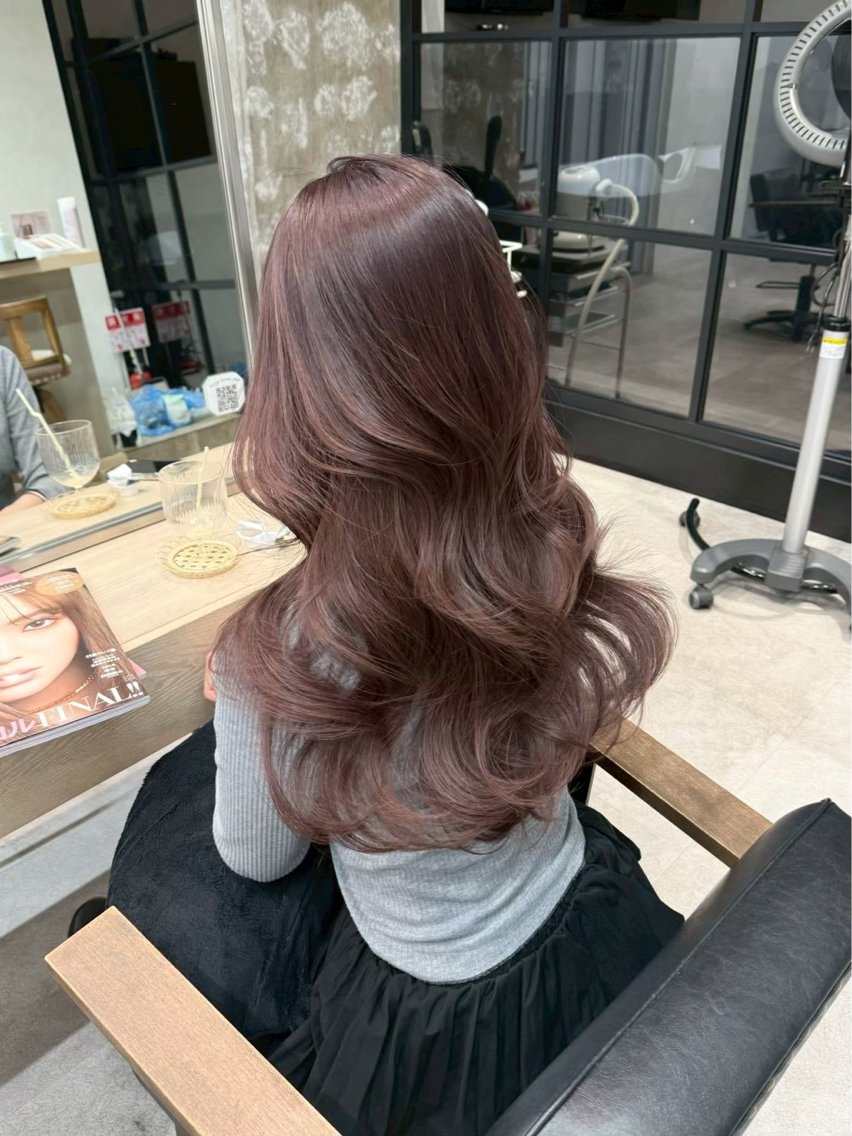 ロング カラー 艶カラー/暖色カラー ♡nami♡のヘアスタイル