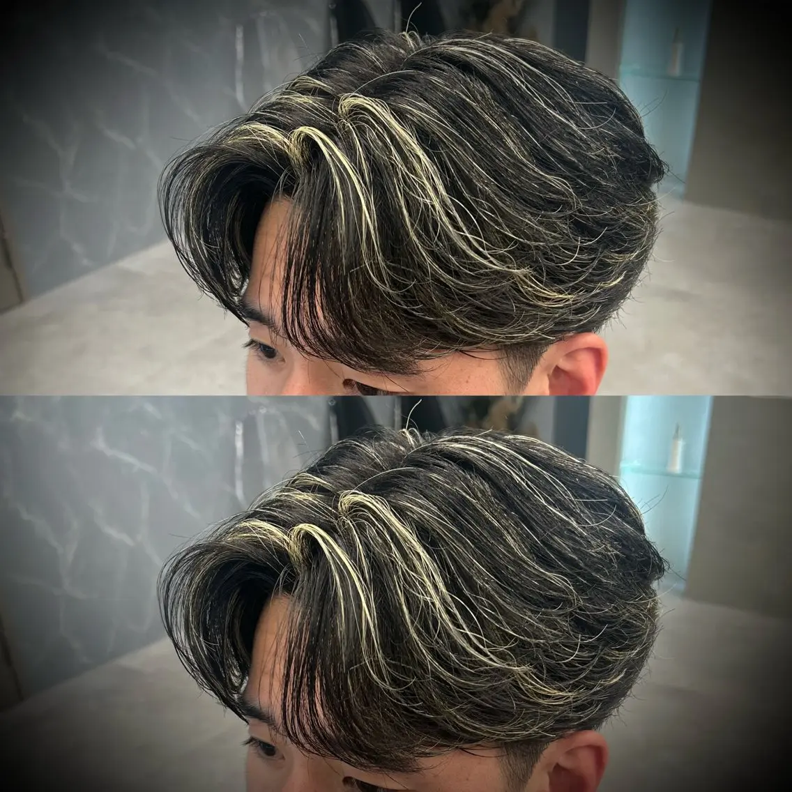 カラー パーマ メンズ センターパート指名 No.1／カヅキのヘアスタイル