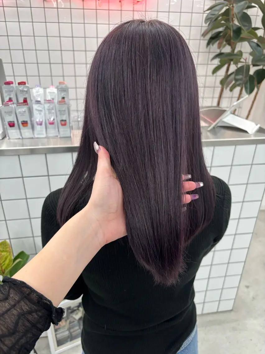 ロング カラー カット ヘアカラー 夕羽夢🍓矢場/ JILLSTUDIOのヘアスタイル