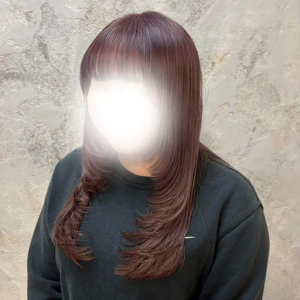 ロング カット ヘアカラー トリートメント ルプラボウ/豊川/ レイヤー/サクラのヘアスタイル