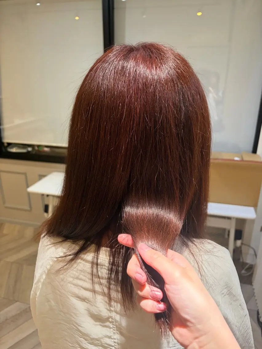 カラー まえで あんのヘアスタイル