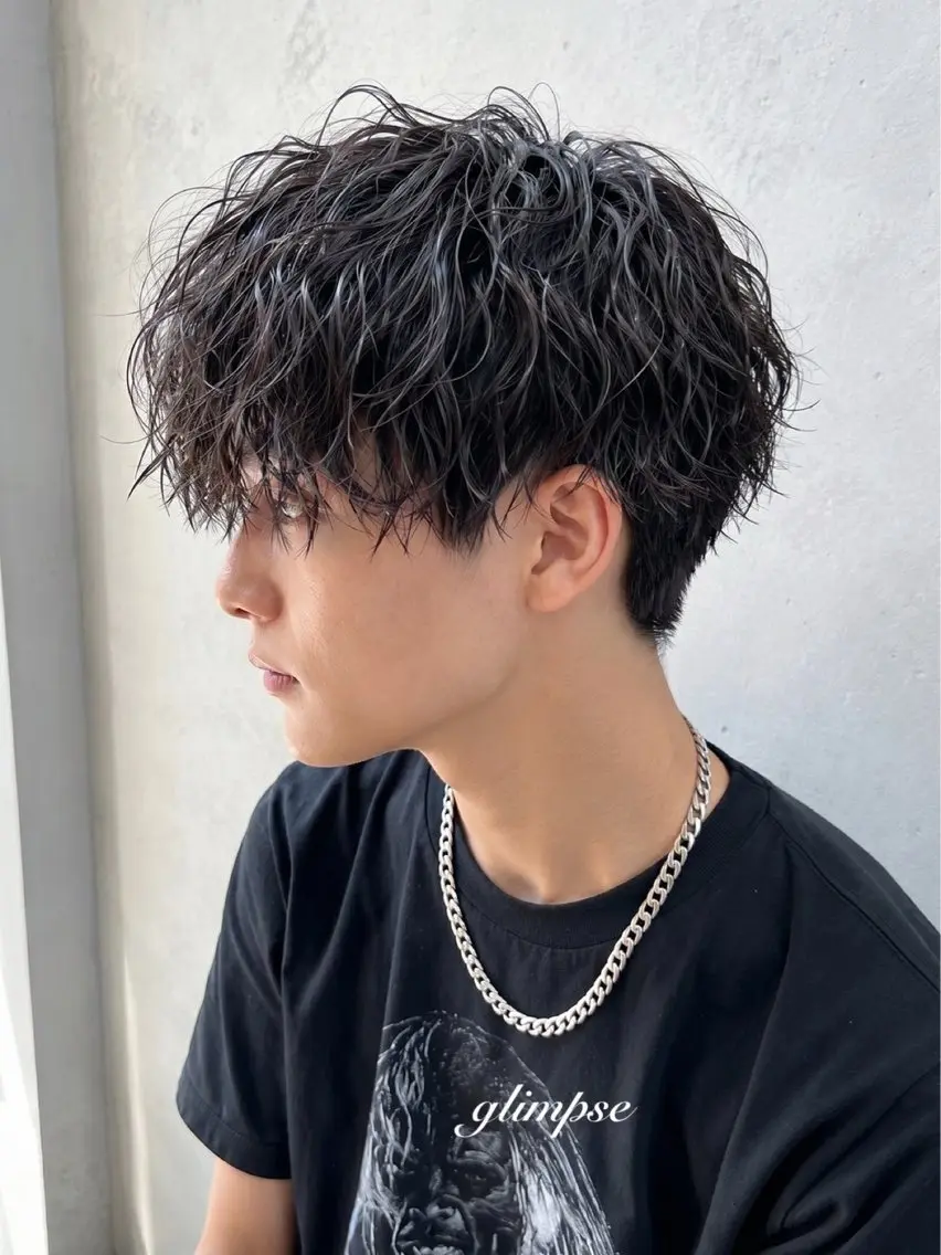 パーマ メンズ ビジネス メンズパーマ 髪質改善 縮毛矯正 カット パーマ 倉谷 恭平のヘアスタイル