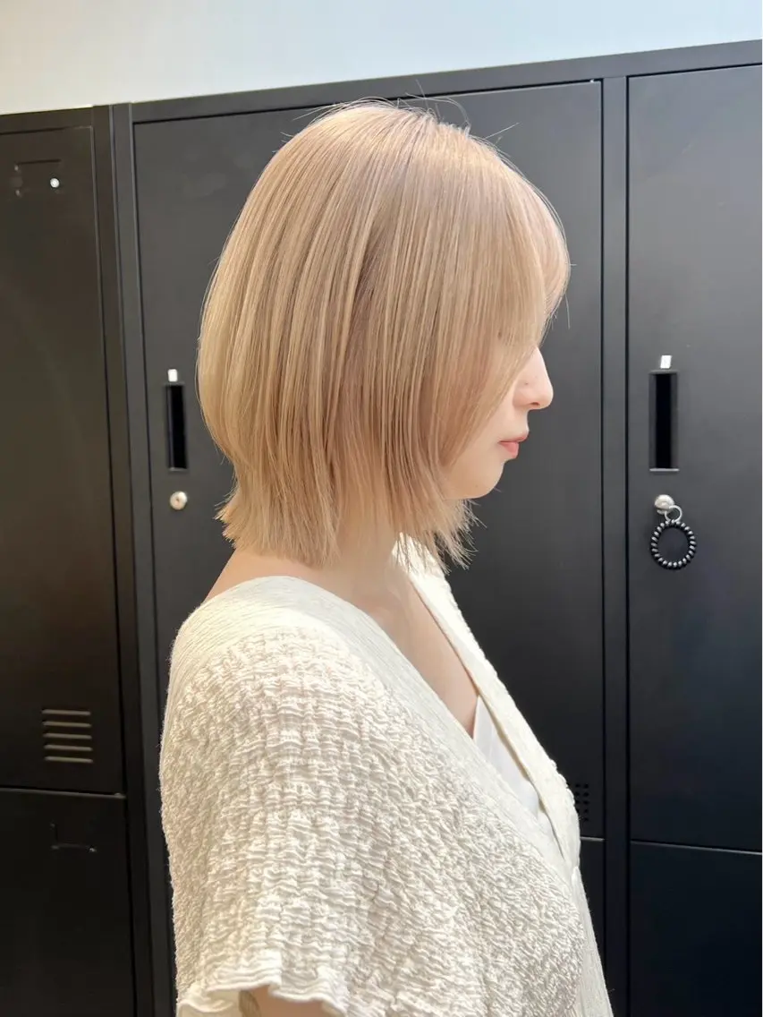 ミディアム ヘアカラー nanami ケアブリーチ/表参道のヘアスタイル