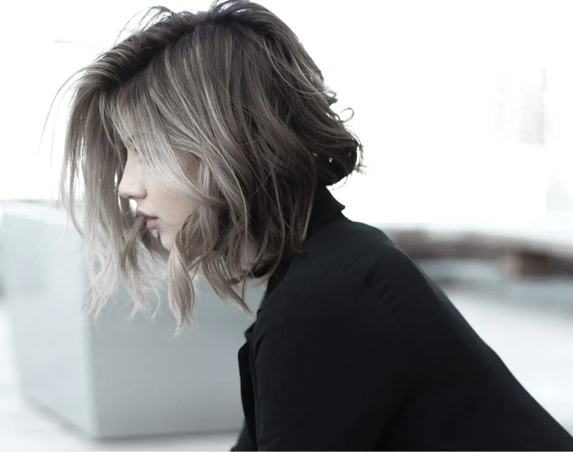 ミディアム カラー ヘアアレンジ マツエク・マツパ ◆感動口コミ/最小顔 理論カット◆森口 峻のヘアスタイル