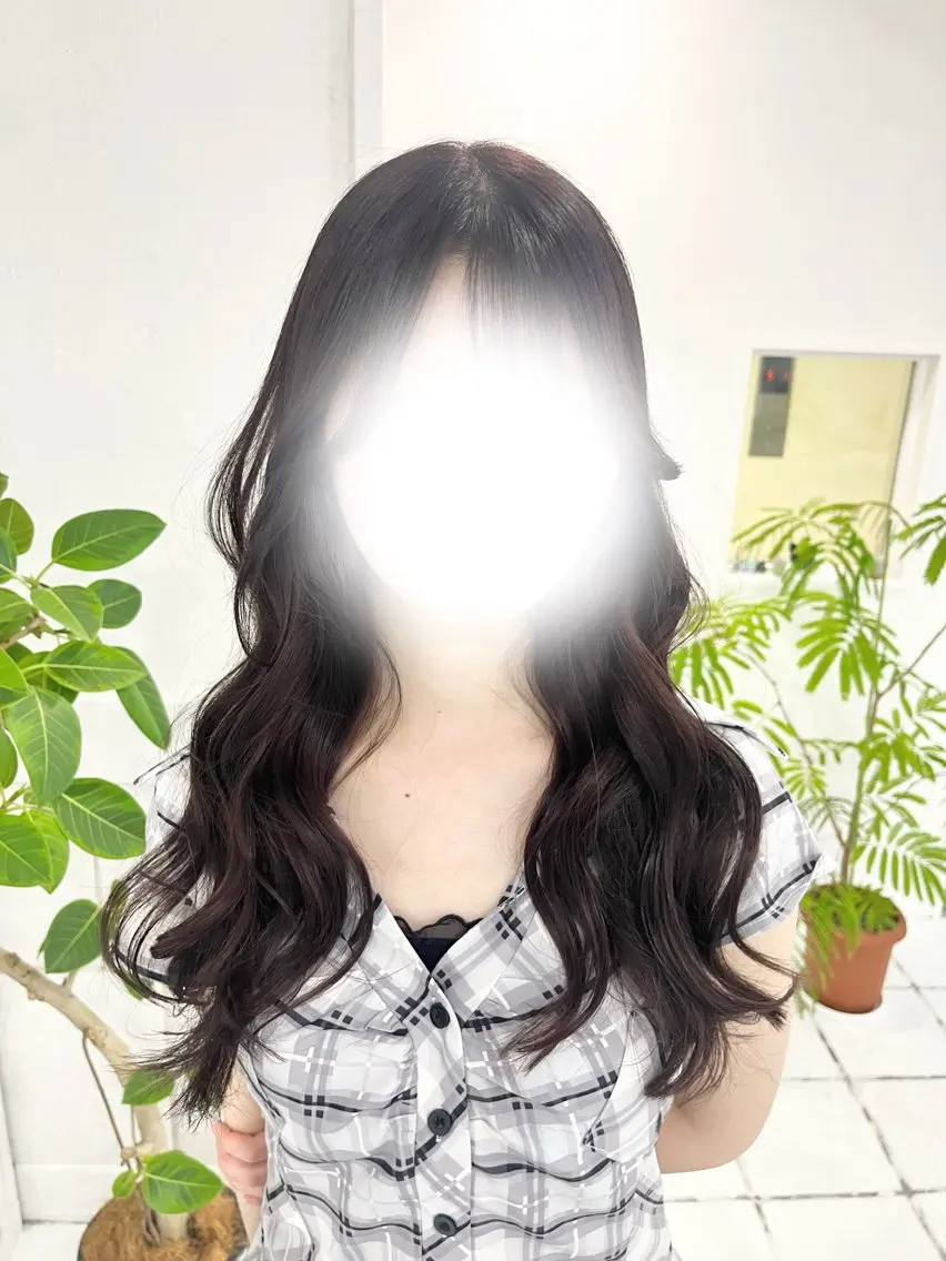 ロング カット ヘアカラー トリートメント 透明感カラー似合 わせ♡fuminaのヘアスタイル