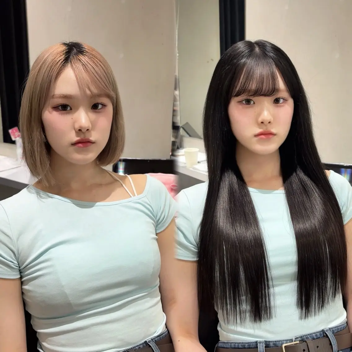 ロング エクステ 艶髪×透明感カラー ののかのヘアスタイル