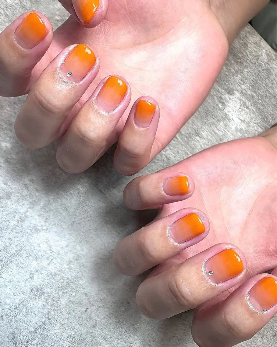 ネイル グラデーション ストーンネイル ハンドネイル nail campのネイルデザイン
