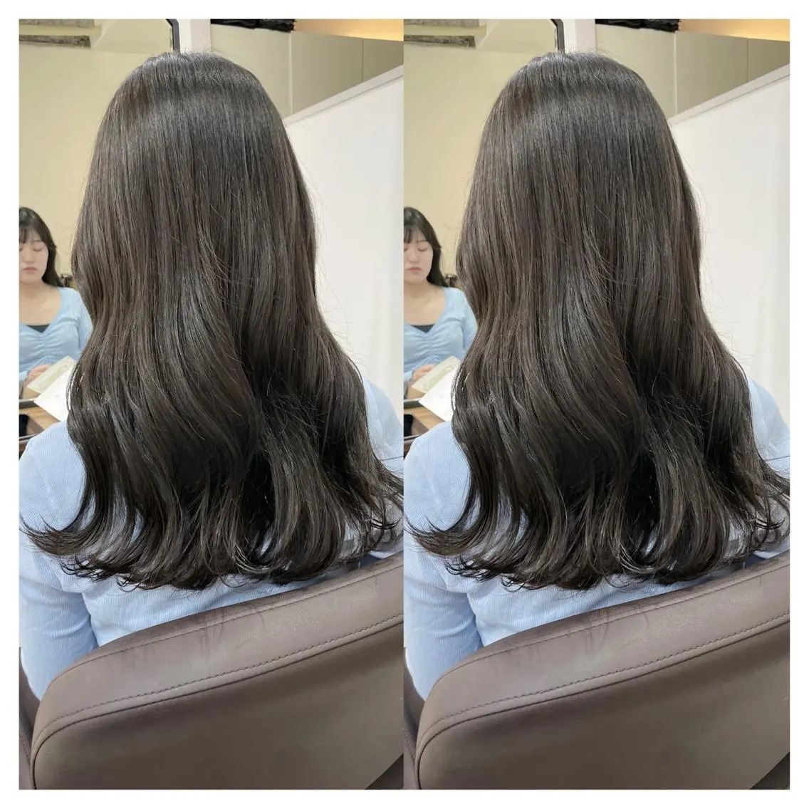セミロング カラー カット ヘアカラー トリートメント 村山 茉衣のヘアスタイル