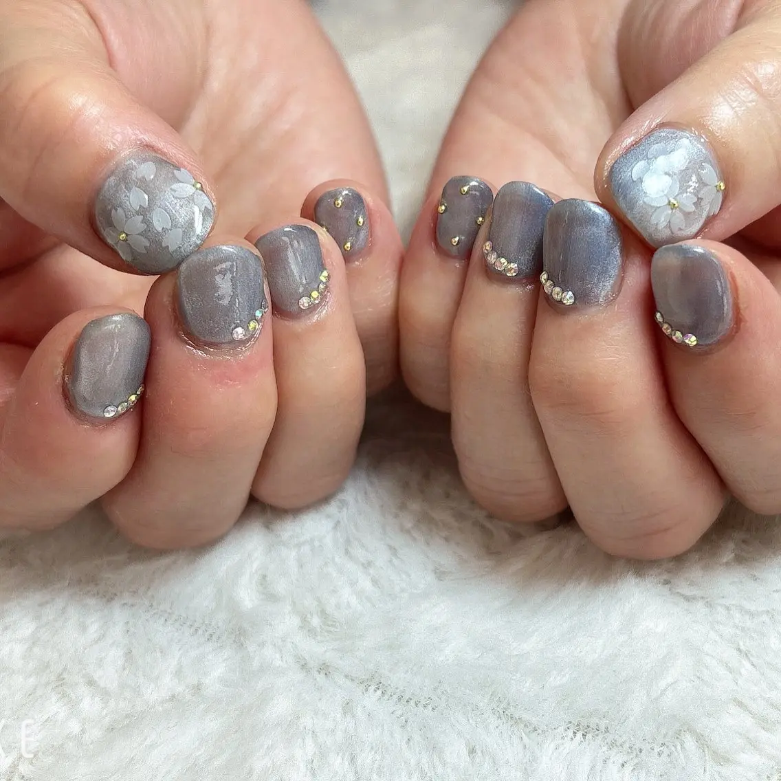ネイル 桜ネイル ワンカラーネイル nail salon はるりのネイルデザイン