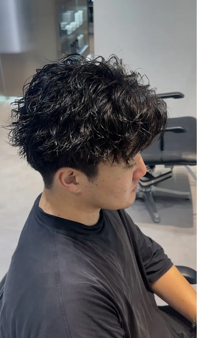 ショート パーマ ツイストスパイラルパーマ スパイラルパーマ 似合わせパーマ🔥 河浪  大智のヘアスタイル