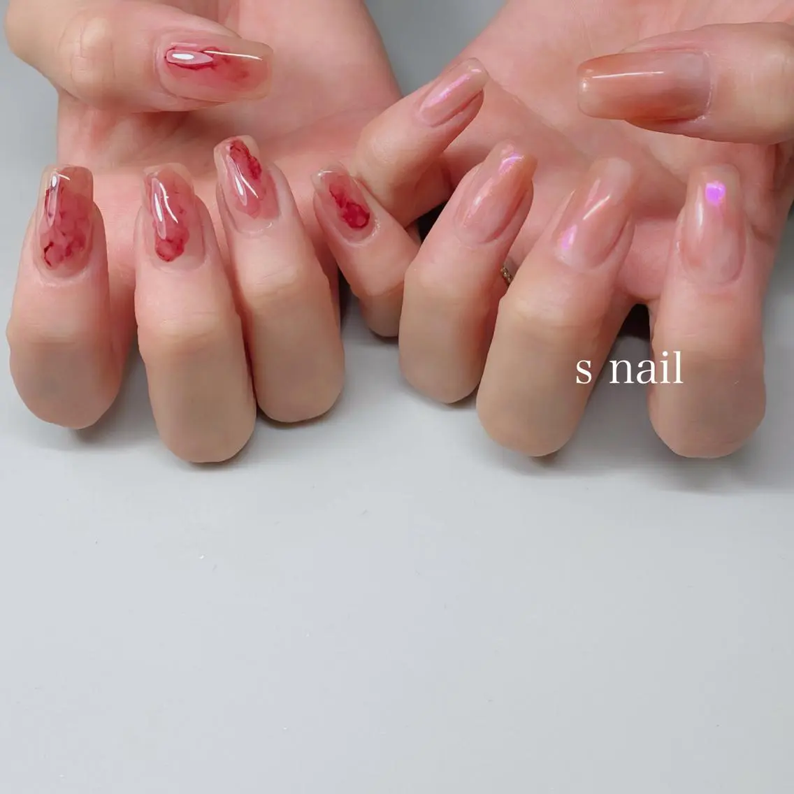ネイル ニュアンスネイル ハンドネイル s nail さとよしみゆきのネイルデザイン