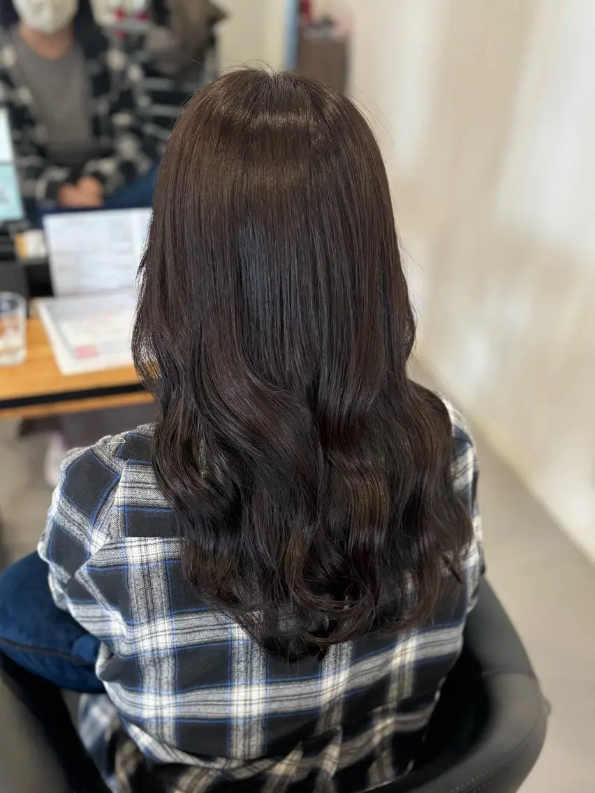 セミロング カラー カット ヘアカラー 山路 結花のヘアスタイル