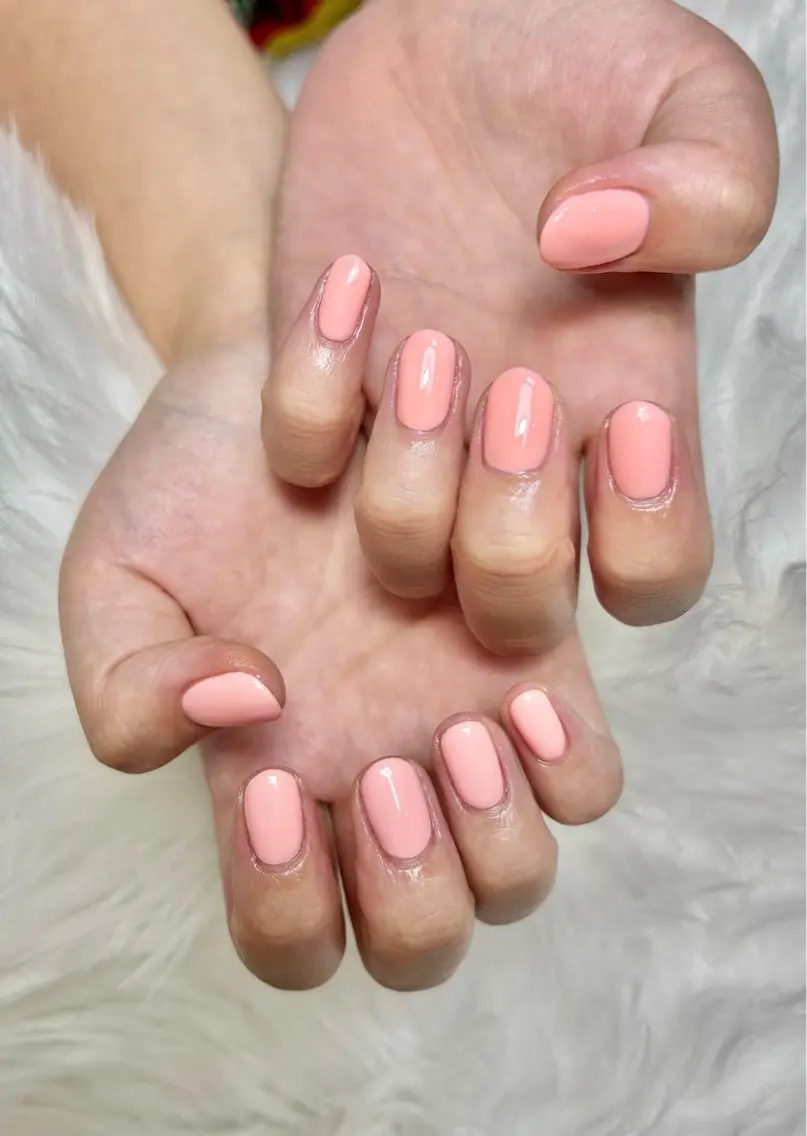 ネイル ジェルネイル 持ち込み ワンカラーネイル スカルプネイル xinh nailsのネイルデザイン