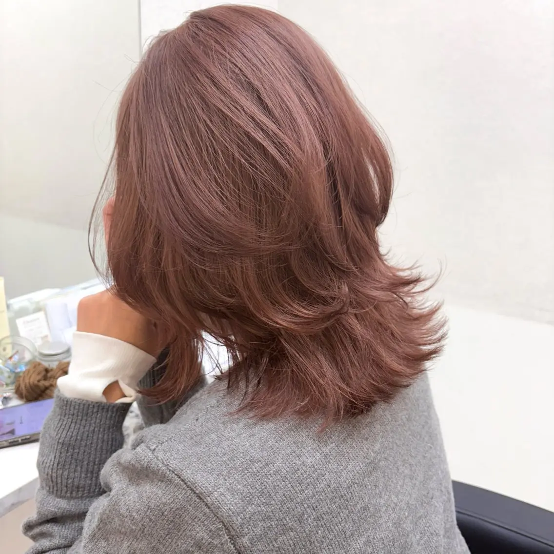 ミディアム カラー カット ヘアカラー 半個室/透明感カラー /SAKURAのヘアスタイル