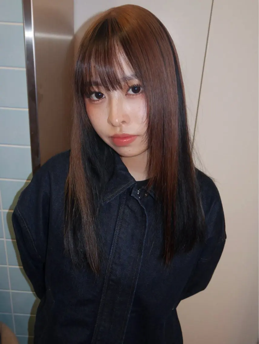 ミディアム ヘアカラー cope'u 美雨のヘアスタイル