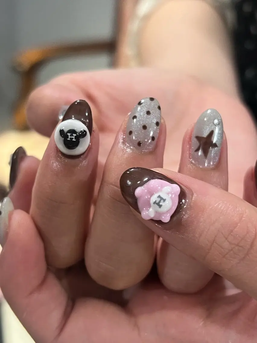 ネイル ハンドネイル Hata nail 🎀個性派ニュアンスのネイルデザイン