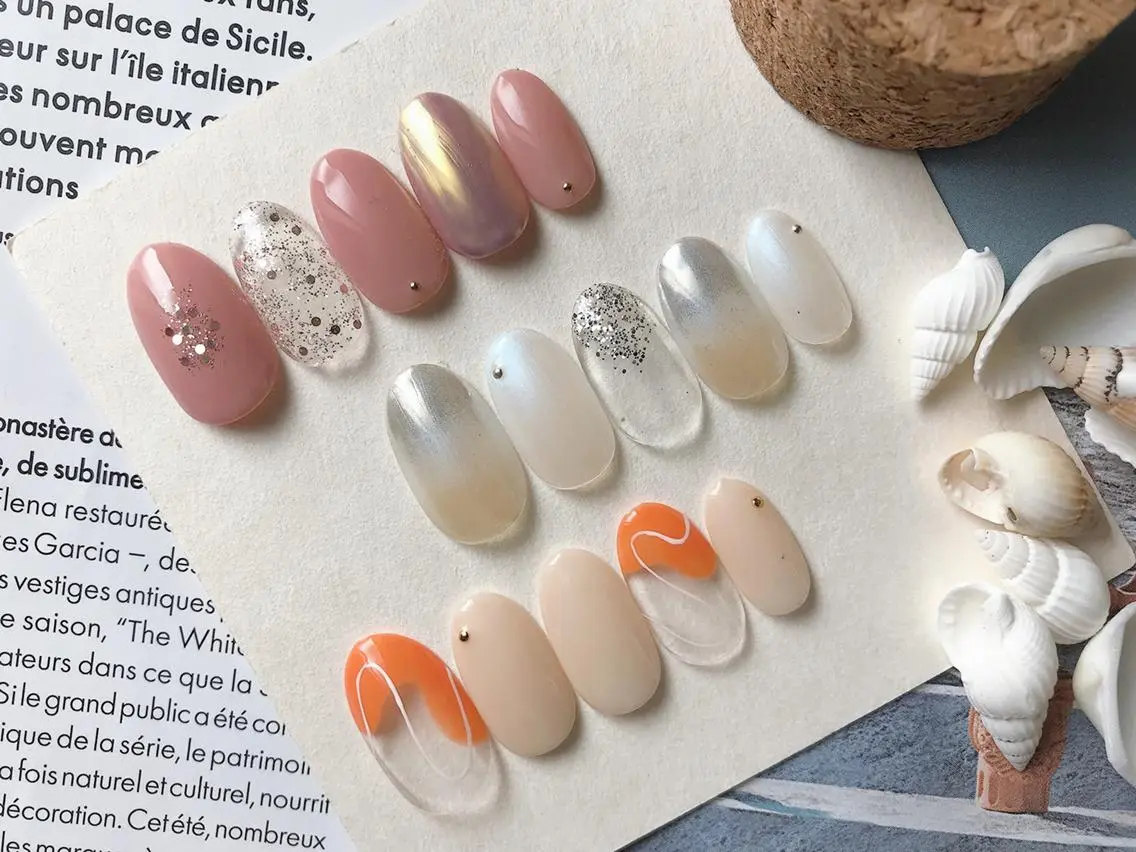 ネイル シンプルネイル アプレラプリュイ CIAL鶴見店 高野のネイルデザイン