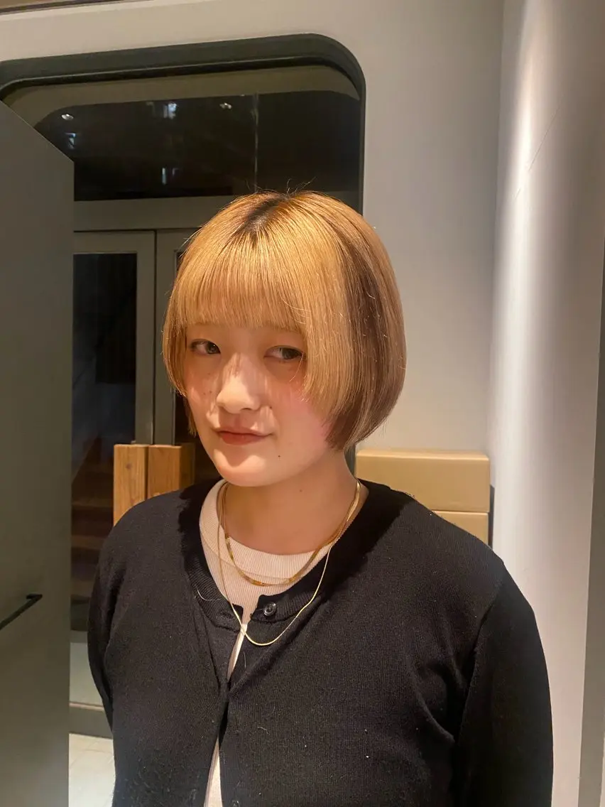カラー ブラウンカラー デザインカラー ヘアカラー 長嶋 まりののヘアスタイル