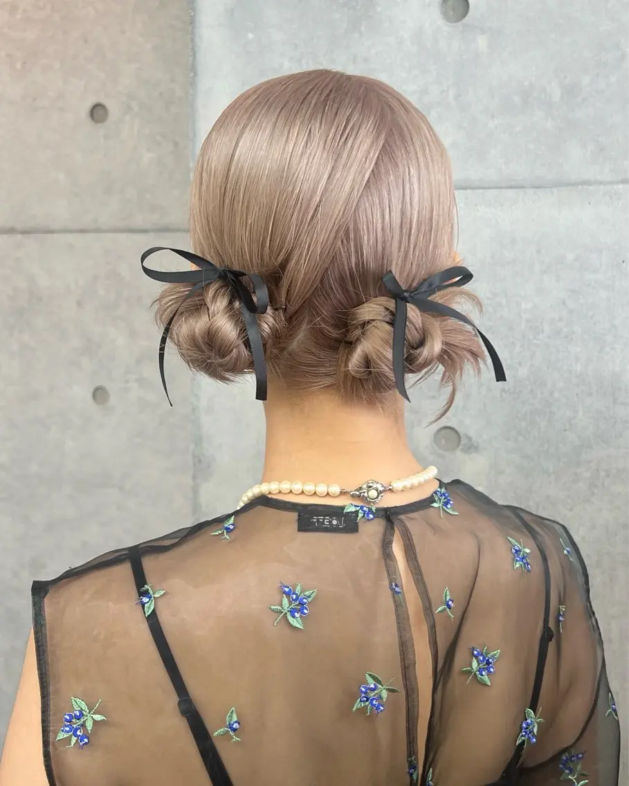 ヘアアレンジ 佐藤カコ♡アレンジ/ 艶髪/レイヤーのヘアスタイル
