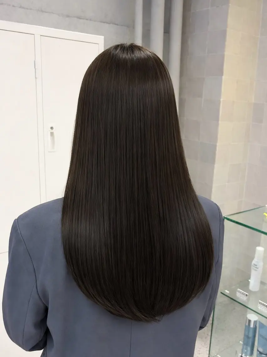 ロング カット ヘアカラー トリートメント 透明感カラー/髪質 改善🎀suzukaのヘアスタイル