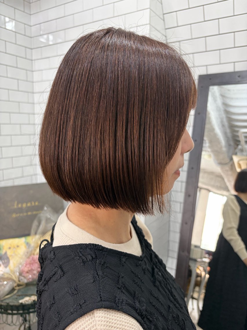 ショート カラー ボブ 広島レイヤー🌈 legare山村のヘアスタイル