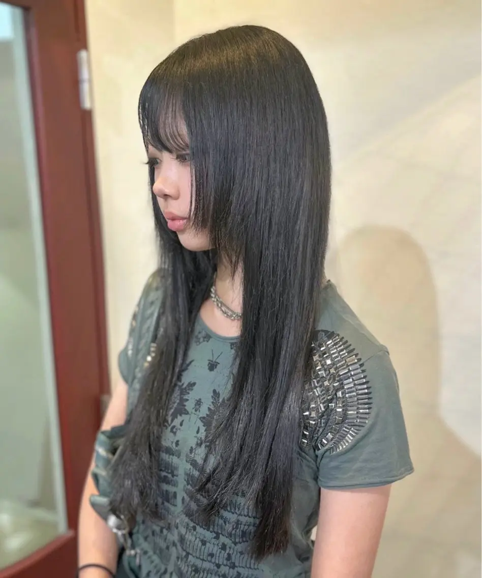 ロング シールエクステ エクステ レイヤーカット ⭐️エクステ指名 No.1⭐️高頭のヘアスタイル