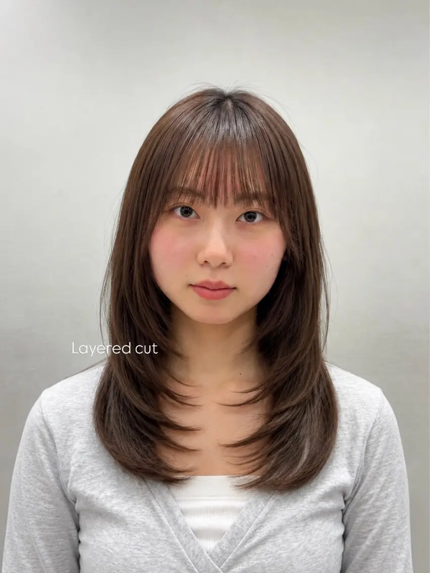 【レイヤーカット+縮毛矯正】※条件確認必須の写真