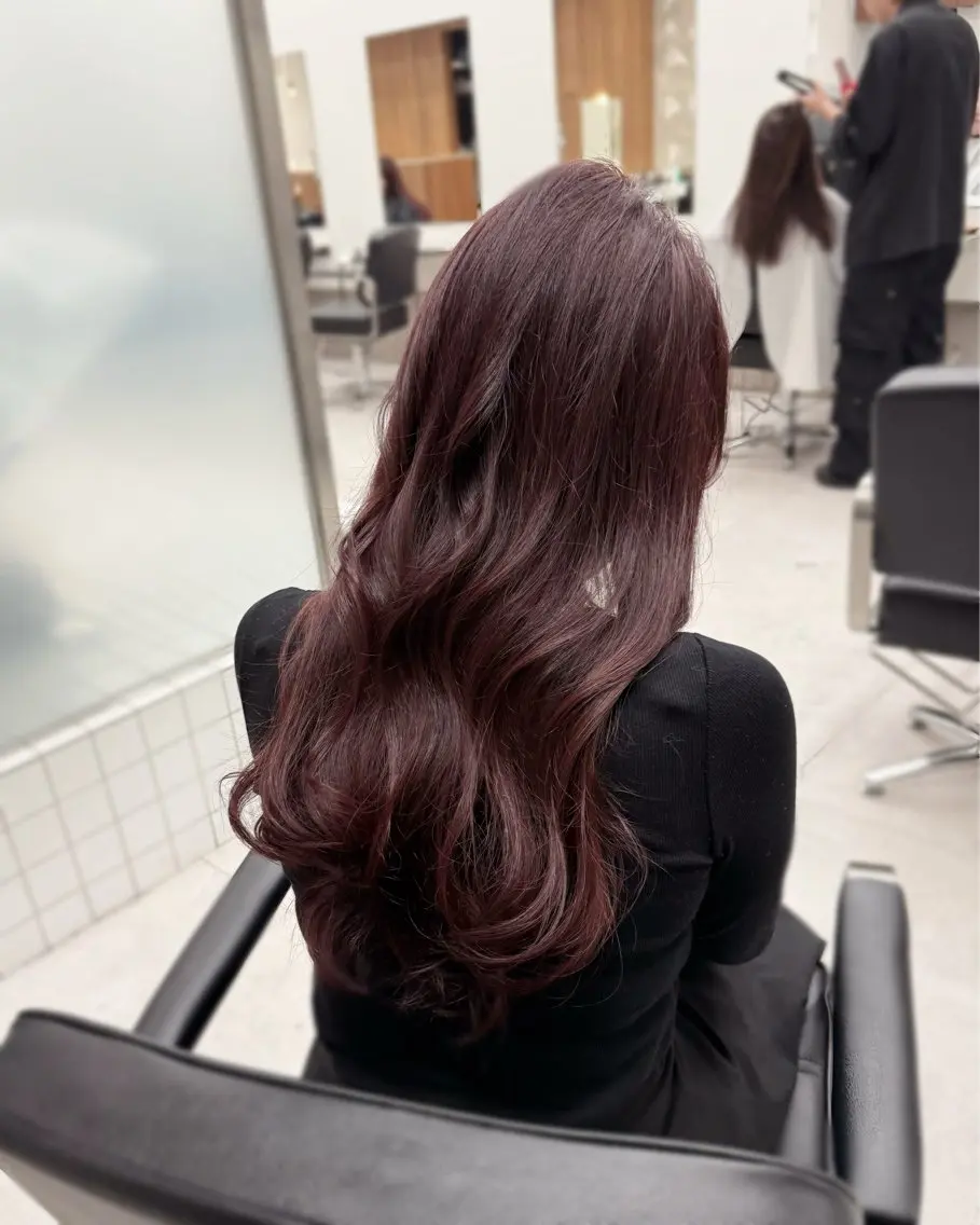 ミディアム カラー カット ヘアカラー トリートメント 縮毛矯正+モテカラー 🎀✨MIHOのヘアスタイル