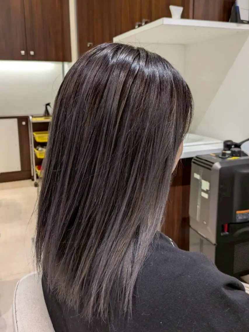 ロング カラー 田中 佑磨のヘアスタイル