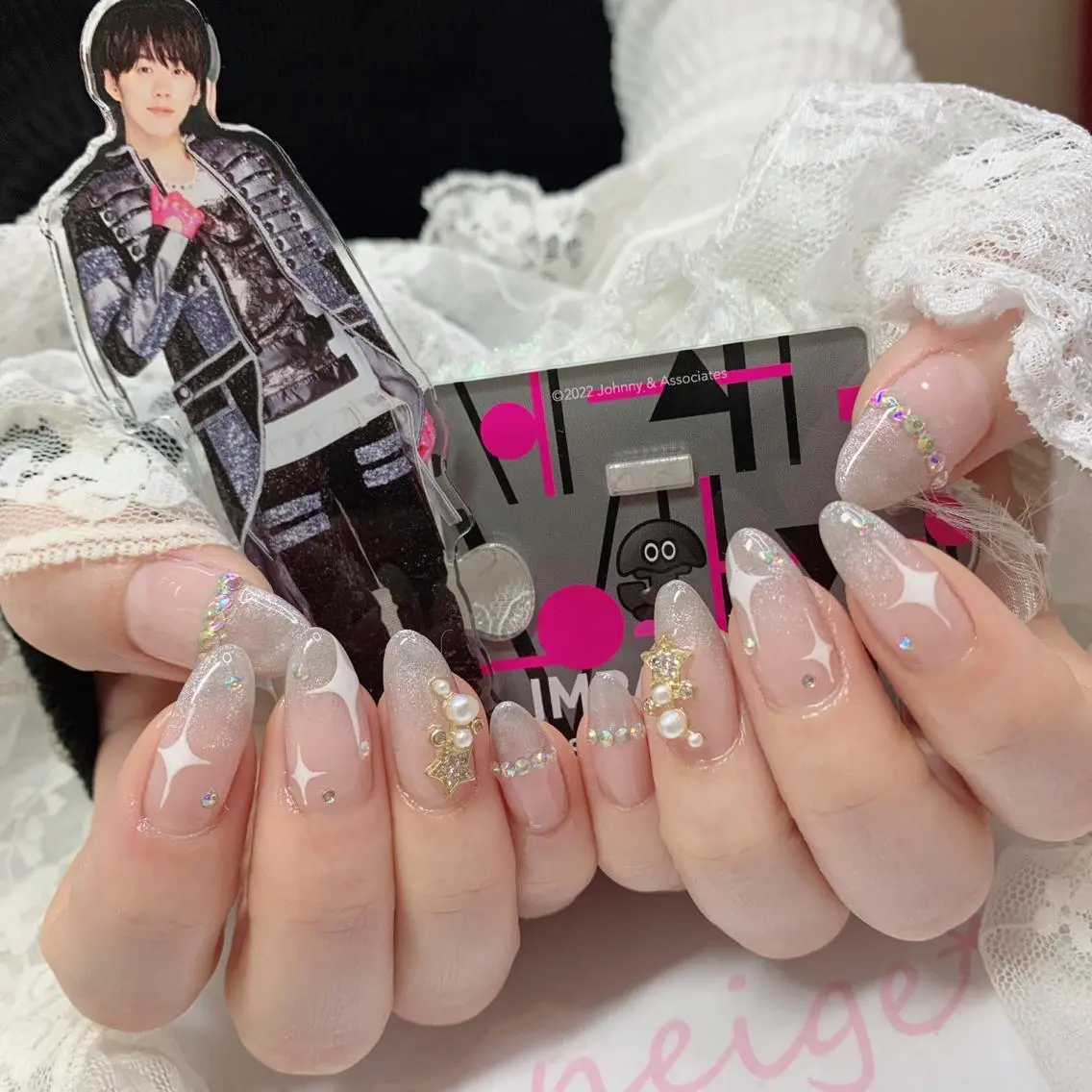ネイル ロングネイル ハンドネイル La neige* yuki 🐩🌙のネイルデザイン