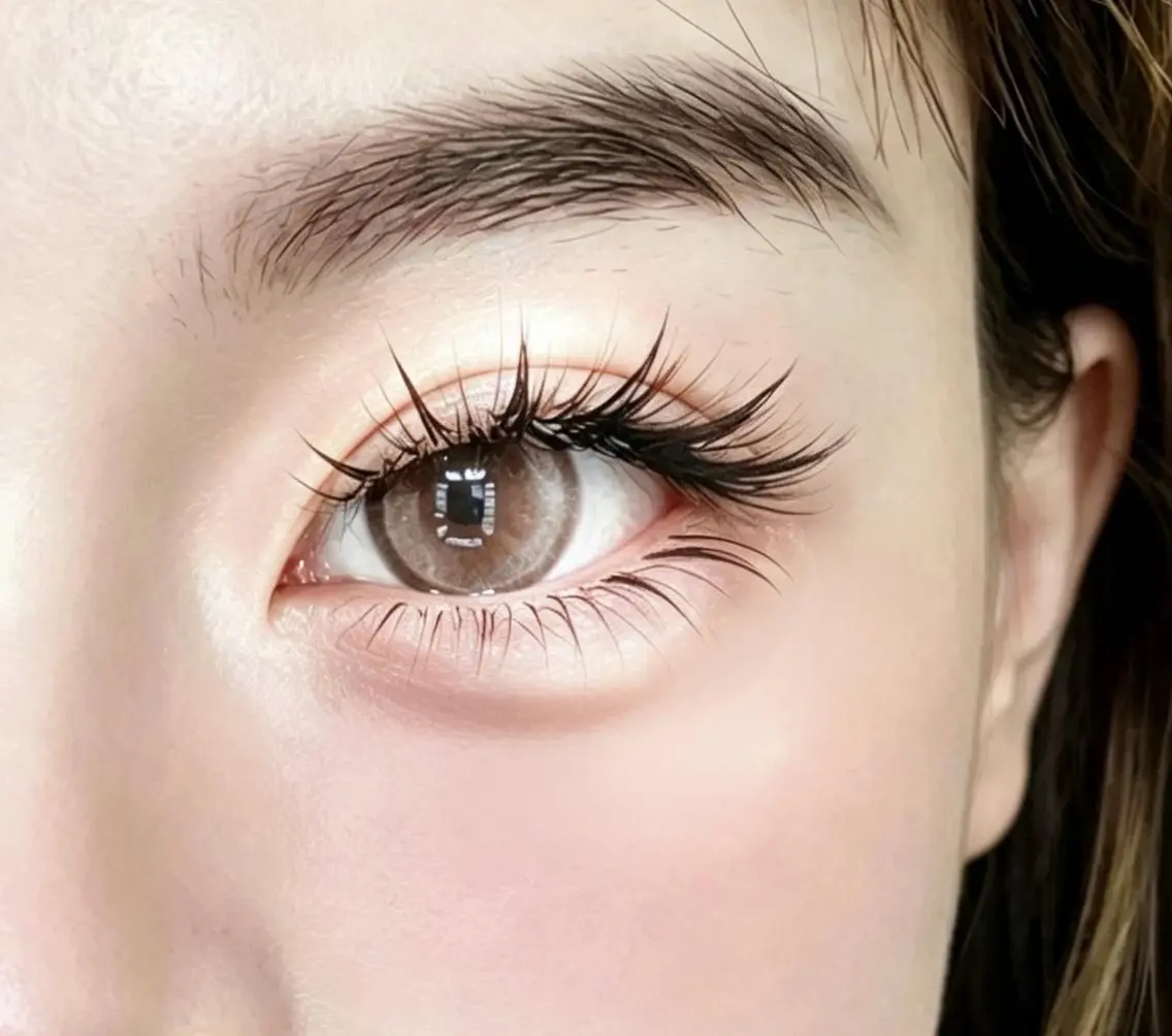 マツエク・マツパ バインドロック 束感まつ毛 フラットラッシュ 韓国風マツエク 下まつげエクステ Akina&Eye lash🌼LED店のマツエク・マツパデザイン